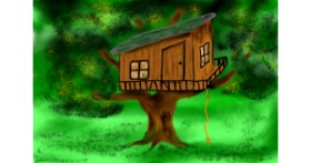 Drawing of Treehouse by Betula