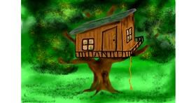 Drawing of Treehouse by Betula