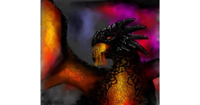 Drawing of Dragon by Dada