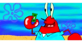 Drawing of Mr. Krabs (spongebob) by DebbyLee