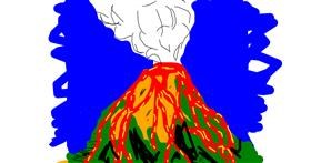 Drawing of Volcano by shilah