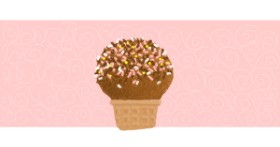 Drawing of Ice cream by Helena