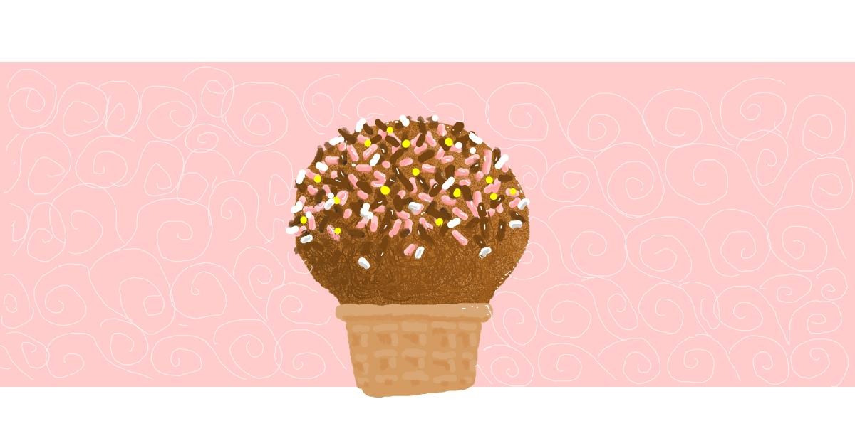 Drawing of Ice cream by Helena