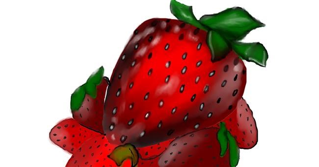 Drawing of Strawberry by Randar