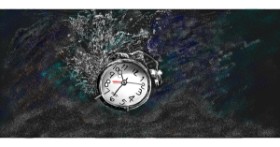 Drawing of Alarm clock by Çhåching