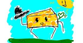 Drawing of Cheese by That One Llama