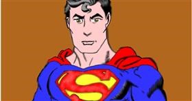 Drawing of Superman by InessA