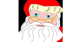 Drawing of Santa Claus by Hunter
