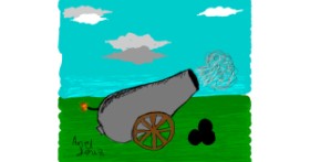 Drawing of Cannon by ArielDeniz 