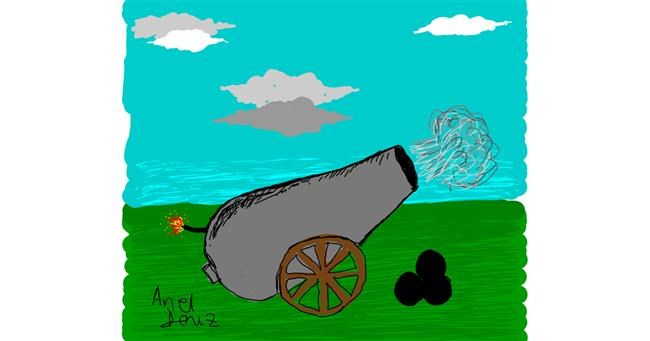 Drawing of Cannon by ArielDeniz 