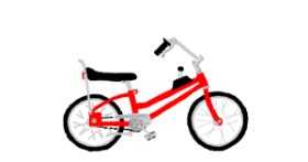 Drawing of Bicycle by Flowerpot