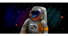 Astronaut-Zeichnung von Lyv
