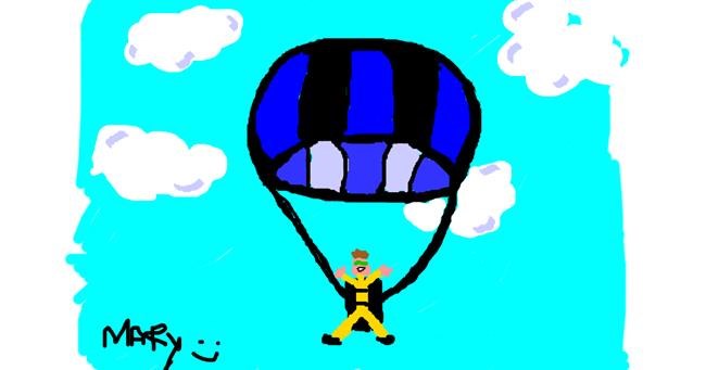 Drawing of Parachute by mary