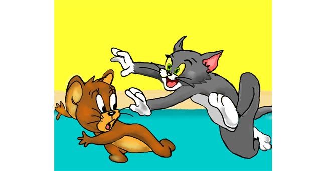 Drawing of Jerry (Tom & Jerry) by Cec