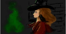Drawing of Witch by Ryu