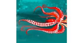 Drawing of Octopus by Anshal