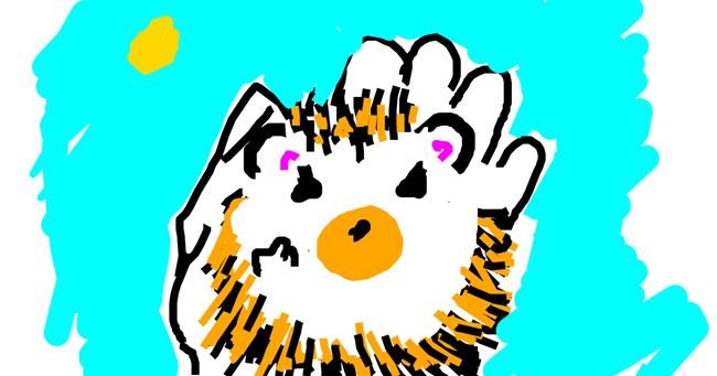 Drawing of Hedgehog by Aimee