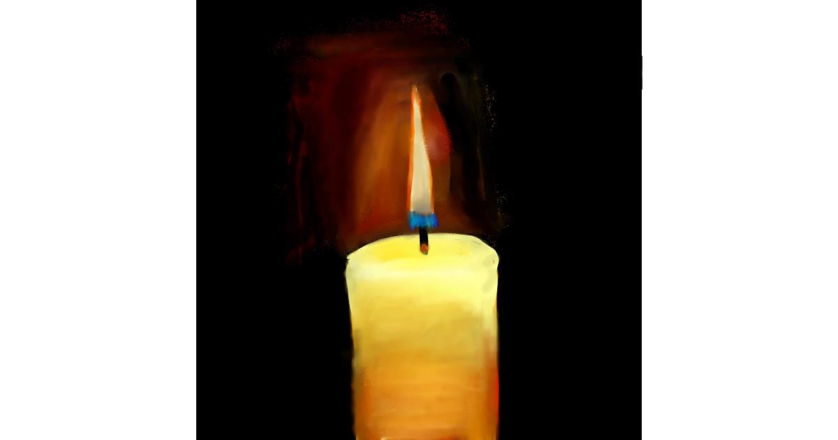 Drawing of Candle by Lou