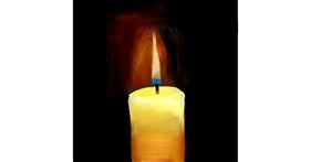 Drawing of Candle by Lou