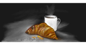 Drawing of Croissant by Çhåching