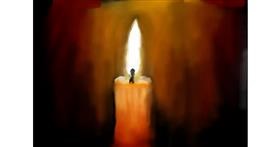 Drawing of Candle by JustMe