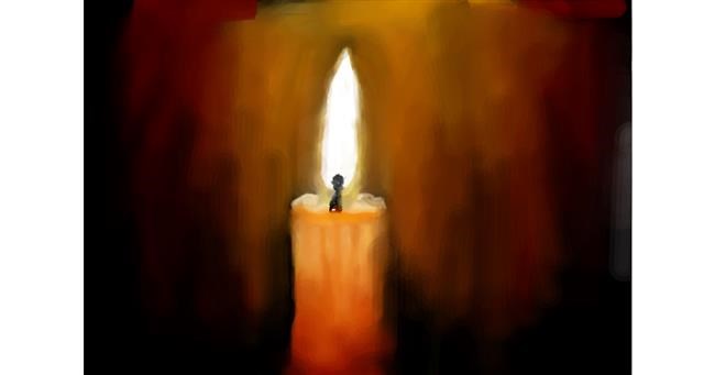 Drawing of Candle by JustMe