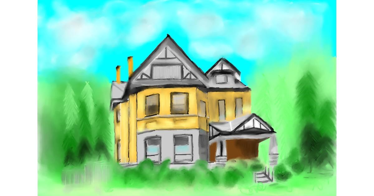 Drawing of House by Wizard