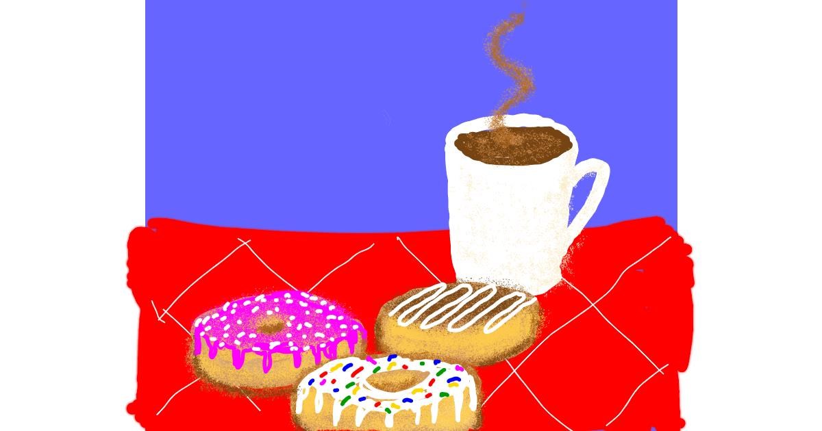 Drawing of Donut by Cherri