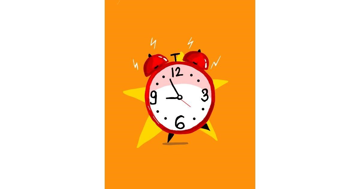 Drawing of Alarm clock by Sharmin