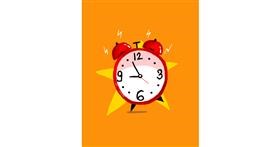 Drawing of Alarm clock by Sharmin