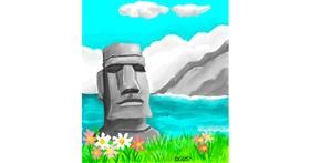 Drawing of Island by GreyhoundMama