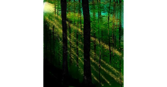 Drawing of Forest by Joze