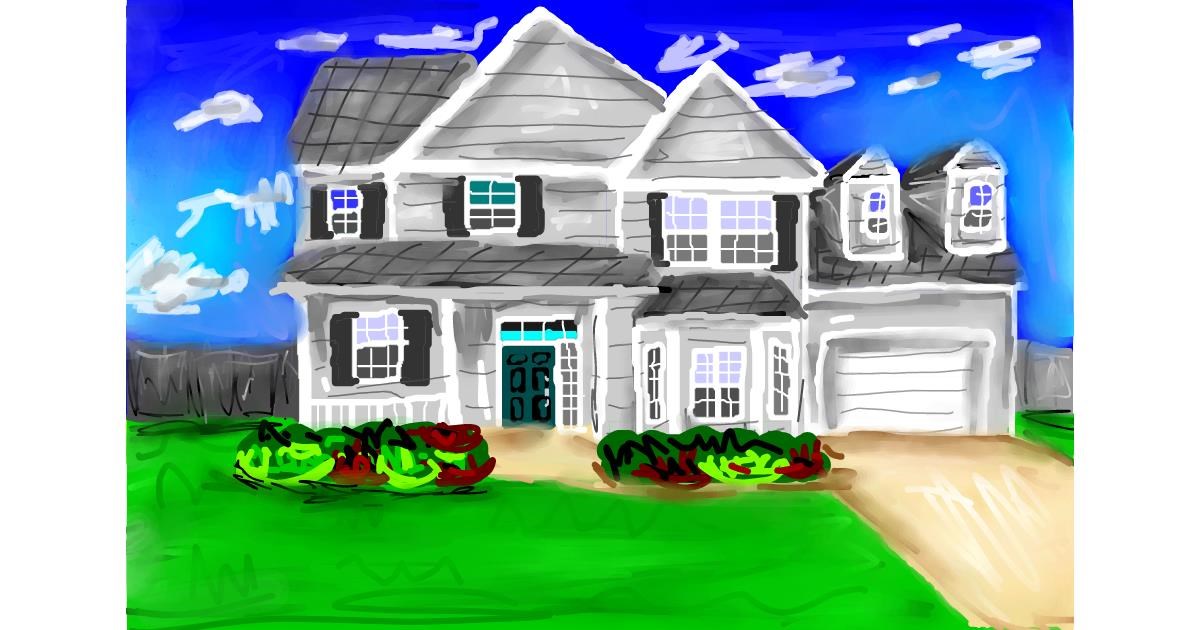 Drawing of House by Soaring Sunshine