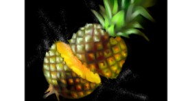 Drawing of Pineapple by Moon