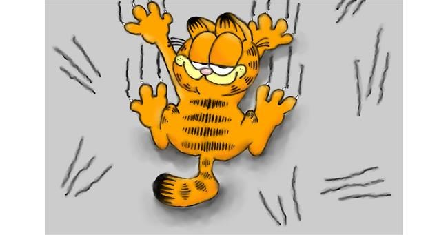 Drawing of Garfield by Wizard