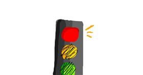 Drawing of Traffic light by Nostalgia