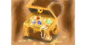 Drawing of Treasure chest by Pam