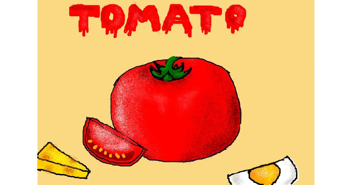 Drawing of Tomato by christine