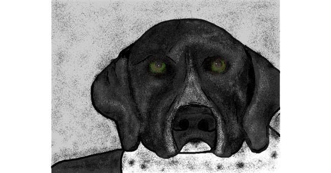 Hund-Zeichnung von Malone