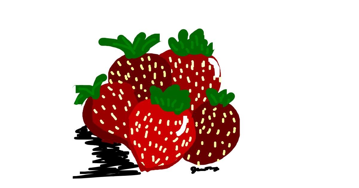 Drawing of Strawberry by Jessica