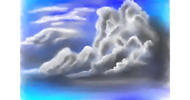 Drawing of Cloud by Jan