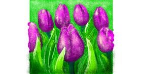 Drawing of Tulips by yawnna