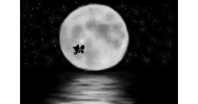 Drawing of Moon by Wizard