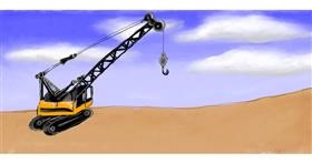Drawing of Crane (machine) by Robin