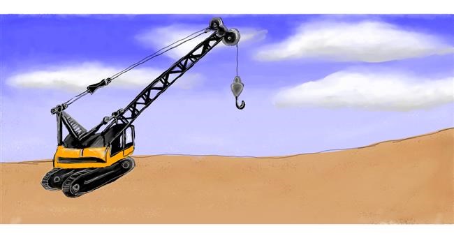 Drawing of Crane (machine) by Robin