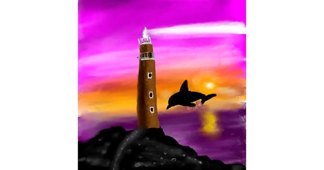 Drawing of Lighthouse by Ana
