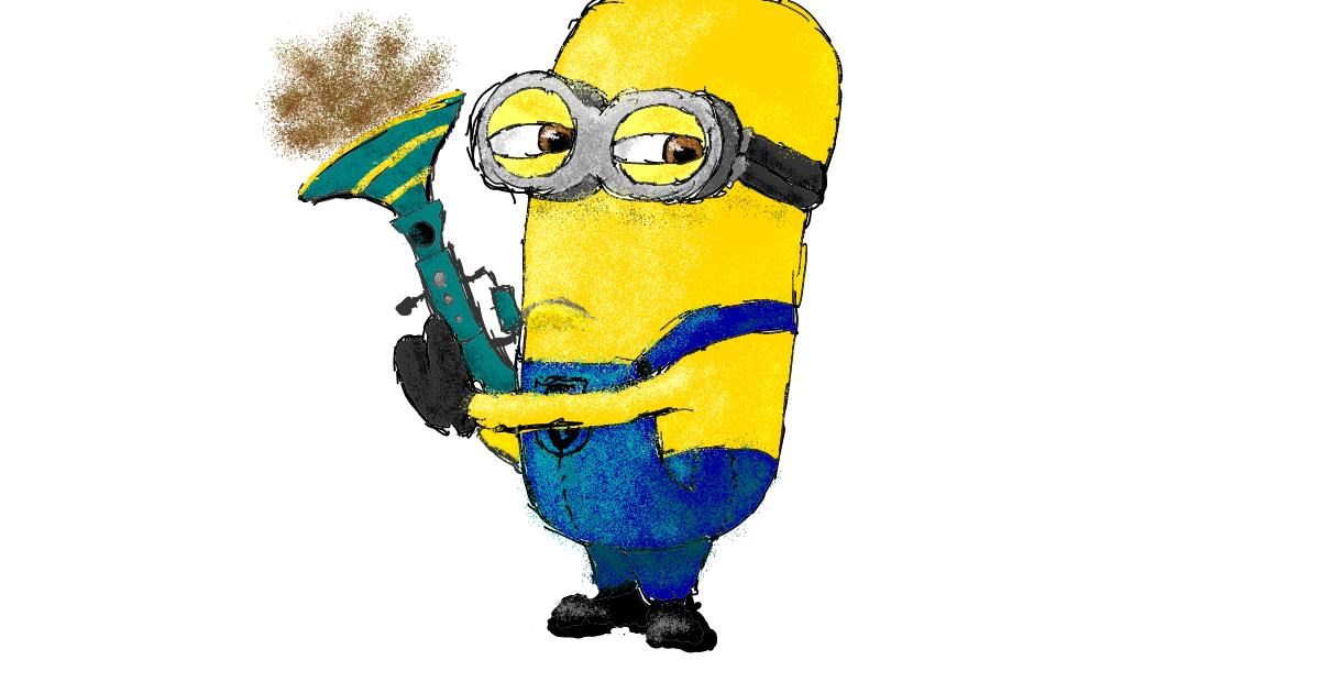 Drawing of Minion by 🐺F1_YoostaBeYooper🐺