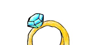 Drawing of Diamond by Orange Louse