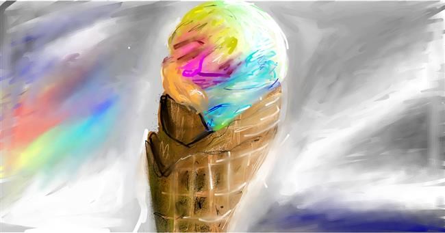 Drawing of Ice cream by Mia