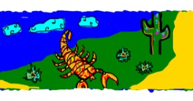 Drawing of Scorpion by liv